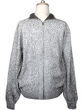 Gray Cardigan with Zipper