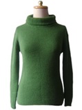 Sweater Verde con Cuello Alto