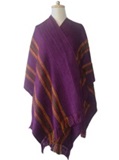 Purple Ruana - Rainbow