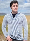 Blue Swater Vertical Stripes