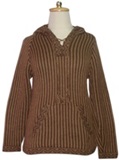 Brown Sweater - Vertical Stripes