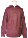 Brown Sweater - High neck and zipper