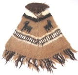 Alpaca poncho (babies up to 3 months)- brown
