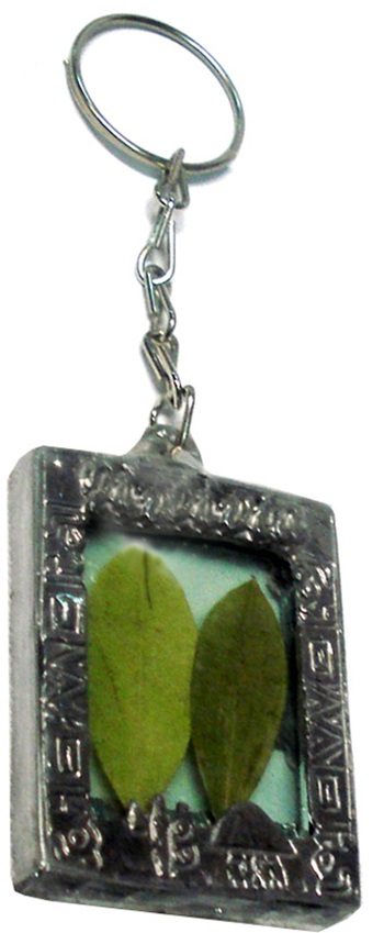 Coca key chain  Bolivia 