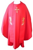 Chasuble rouge + tole