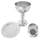 Pewter gift set with case