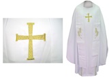 Chasuble blanche + tole