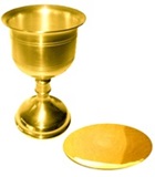 Gold Plated Chalice and paten Set