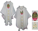 Chasuble Couleur Ivoire avec des Applications en Awayo
