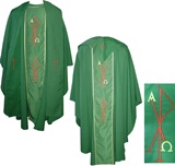 Chasuble Verte  avec tole