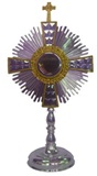 Ostensoir Traditionnel   Plaqu en tain