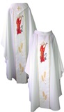 White Chasuble with Underlay Stole