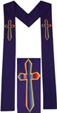 Purple Stole with Awayo Cross