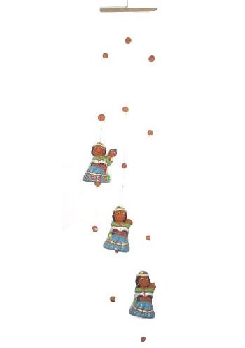 Mobile en céramique - motifs cholitas