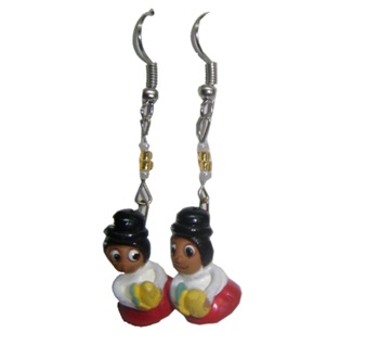 Aretes de ceramica Cholitas