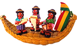 Balsa de Totora con Cholitas 