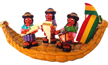 Balsa de Totora con Cholitas 