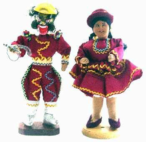Couple de danseurs caporales