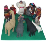 Rag Andean Nativity Scene - Small