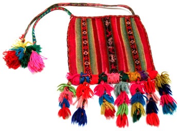 Multicoloured chuspita from Potosí