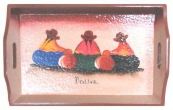 Set of three trays