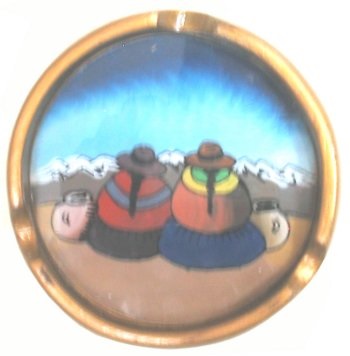 Ash tray - cholitas motif