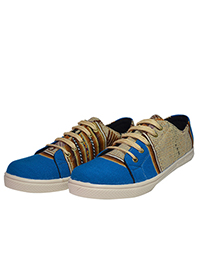 Blue aguayo slipper