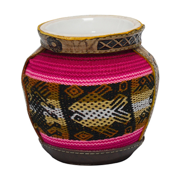 Taza para bebidas calientes decorada con awayo