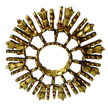 Golden mirror with Renaissance style