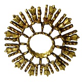 Golden mirror with Renaissance style