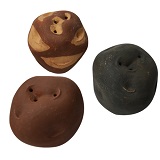 Potato shaped Salt and pepper grinders.