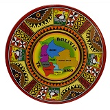 Decorative wooden plate Bolivia Te Amo