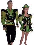 Traje de caporal modelo Torero color Verde para Hombre