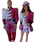 Traje de caporal color Rosado para hombre