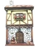 Retable maison faade en pierre