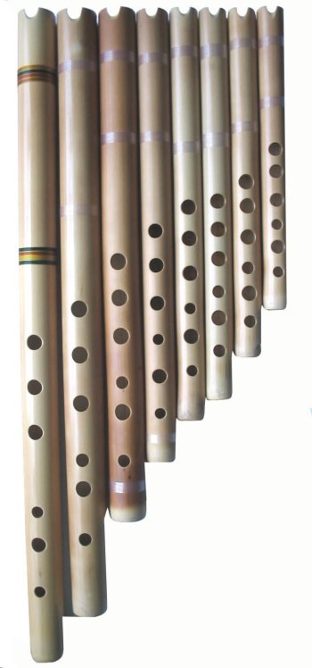 Jeu de 8 Quenas en bambou