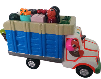 Truck with vegetables 