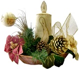 Center Piece - White Candle
