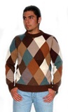 Alpaca Sweater - Rhombus Style