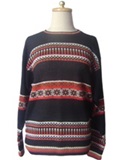 100% Alpaca Sweater- Inti Tradition-Blue