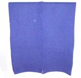 100% Alpaca Patent Scarf- Blue