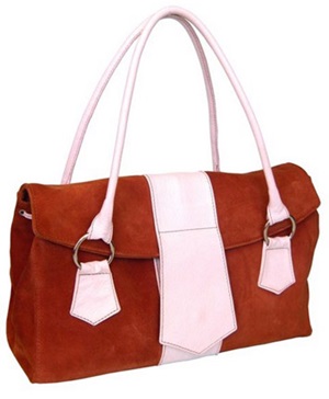 Sac à Main en Cuir de Lama    Tessuto   - Rouge