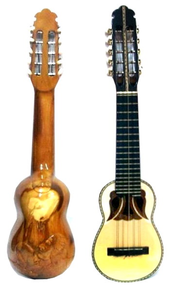Konzert-Charango mit Schnitzerei