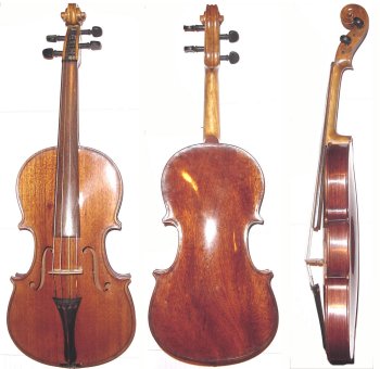 Violon fabriqué à Urubicha en Acajou 7/8 Taillé - Luthier