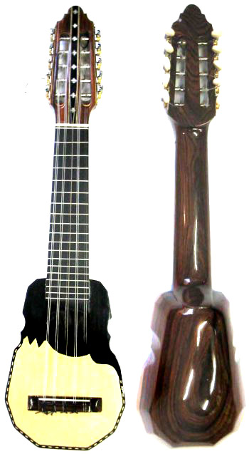 Profi - Charango aus Jarcaholz. Modell Kjarkas