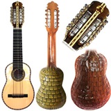 Charango Professionnel Modle tatou - Touche Ebne