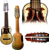Professional Electroacustic Charango - Butterfly soundhole