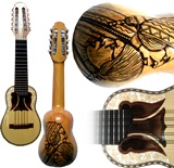 Prpfessional Charango Andean Couple Carving - Naranjillo