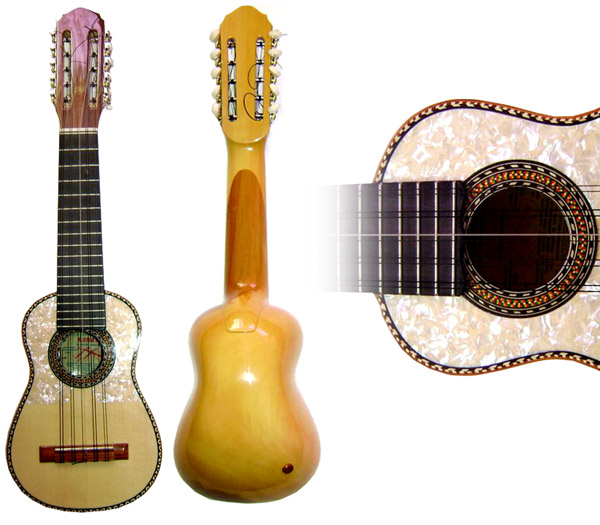  Panozo Konzert-Charango aus Naranjilloholz