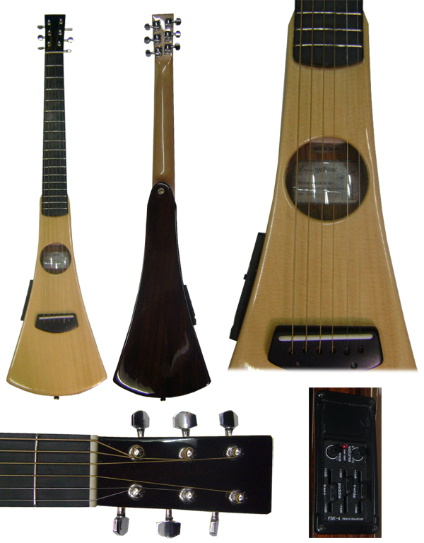 Guitarra viajera electroacustica